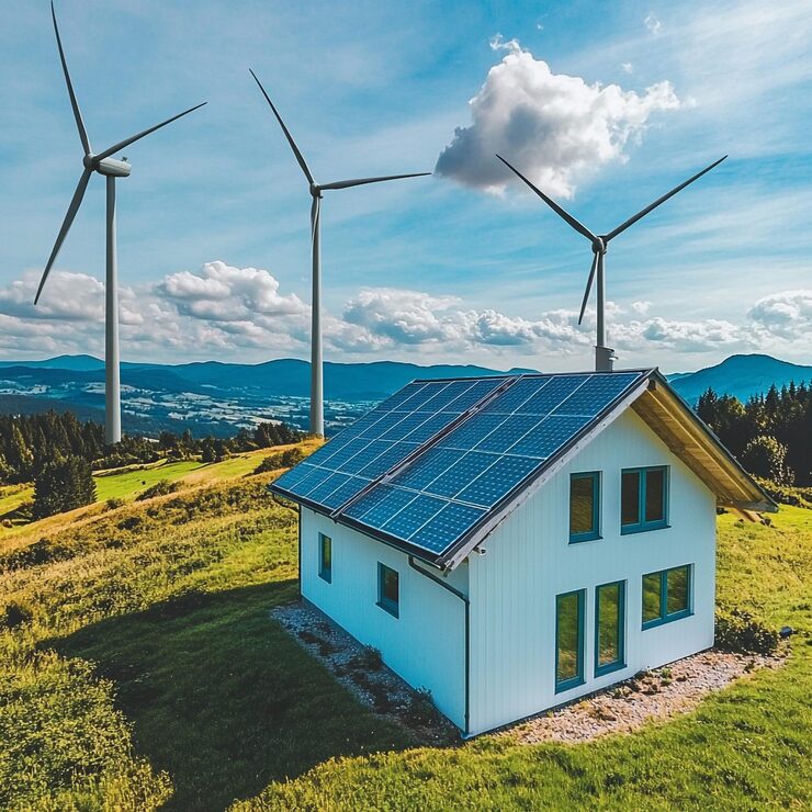 Hybrid wind turbine installation site visit